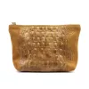 Gregorio COSMETICS-005 CROCO barna marhabőr kozmetikai táska