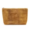 Gregorio COSMETICS-004 CROCO barna marhabőr kozmetikai táska 29 x 19 x 10 cm
