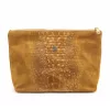 Gregorio COSMETICS-004 CROCO barna marhabőr kozmetikai táska 29 x 19 x 10 cm