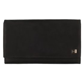  Výber čiernej dámskej koženej lakovanej peňaženky