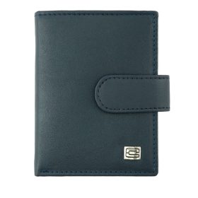    Výber modrý kožený komplexný remienok na karty, peňaženku