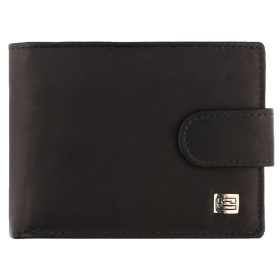  Výber kompaktnej koženej čiernej peňaženky 8x10 cm