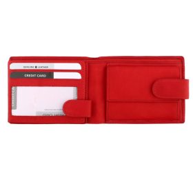  Výber kompaktnej koženej červenej peňaženky