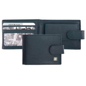    Na výber kompaktná veľkosť kožená modrá peňaženka 8x10 cm