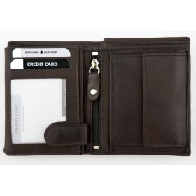  Výber dámskej hnedej koženej peňaženky