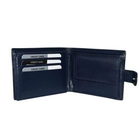  Výber kompaktnej koženej peňaženky tmavo modrej farby