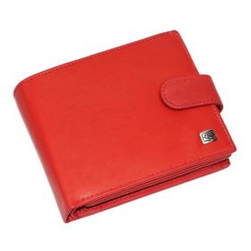    Výber kompaktnej koženej červenej peňaženky 12 x 9,5 cm