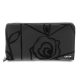  Exkluzívna čierna ručne šitá lakovaná ružová kožená peňaženka Giudi pre ženy