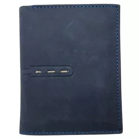    Pánska hnedo modrá peňaženka Giorgio Carelli, RFID 12 × 9,5 cm