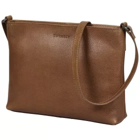    BURKELY PARISIAN PAIGE koňakovo hnedá dámska kožená taška cez rameno 31 x 25 cm