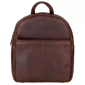   Burkely Antique Avery tmavohnedý dámsky kožený batoh s držiakom na tablet 9,7"