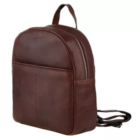    Burkely Antique Avery tmavohnedý dámsky kožený batoh s držiakom na tablet 9,7"