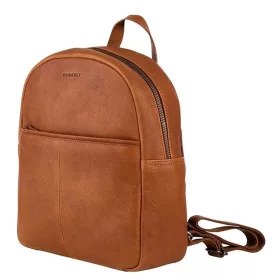    Burkely Antique Avery tmavohnedý dámsky kožený batoh s držiakom na tablet 9,7"