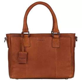    Kožená dámska kožená taška cez rameno, kabelka Burkely Antique Avery koňakovej farby