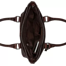    Burkely Antique Avery hnedá dámska kožená taška cez rameno, kabelka