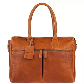    Burkely Antique Avery Brown dámska kožená taška na notebook cez rameno 15,6"
