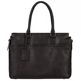    Burkely Antique Avery čierna dámska kožená taška cez rameno, kabelka