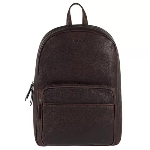  Burkely Antique Avery koňakový kožený batoh s držiakom na notebook 14"