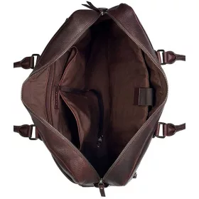    Burkely starožitná Avery veľká čierna kožená taška na notebook 17"