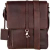  Čierna kožená bočná kabelka Burkely Antik Avery, crossbody