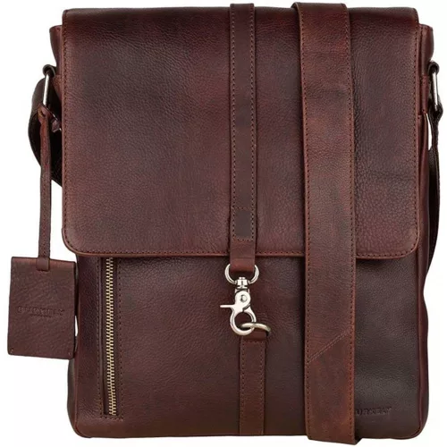  Čierna kožená bočná kabelka Burkely Antik Avery, crossbody