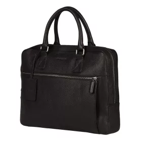    Burkely Antique Avery tmavohnedá kožená taška na notebook bočná taška 13"