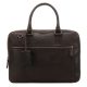  Burkely Antique Avery tmavohnedá kožená taška na notebook bočná taška 13"