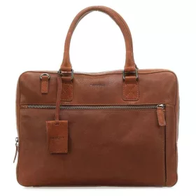    Burkely Antique Avery Cognac Kožená taška na notebook Bočná taška 13"