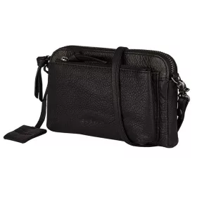    Burkely Antique Avery čierna, dámska kožená taška cez rameno, crossover