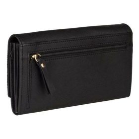    Čierna dámska kožená peňaženka Burkely Secret Sage s RFID ochranou