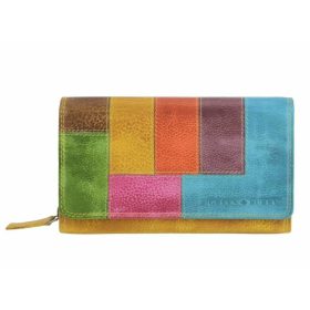    Dámska kožená peňaženka Greenburry Feng Shui harmony, žltá