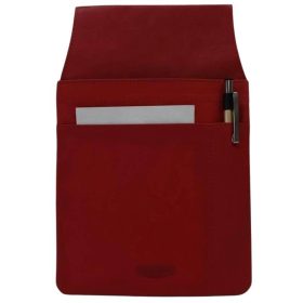    Unisex čierna kožená čašnícka peňaženka, držiak na aktovku 15,5 × 25 cm