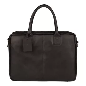    Burkely Vintage Taylor čierna kožená taška na notebook bočná taška 15"