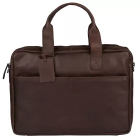    Burkely Vintage Jesse Worker Cognac Kožená taška na notebook Bočná taška 14"