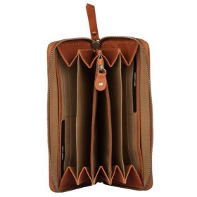    Hnedá kožená peňaženka Burkely Soft Skylar s RFID ochranou