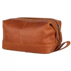    Kožená šnupavá taška Burkely Vintage Riley koňakovej farby