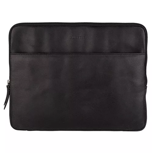  Burkely Josh Vintage čierna kožená taška na notebook 15,6"