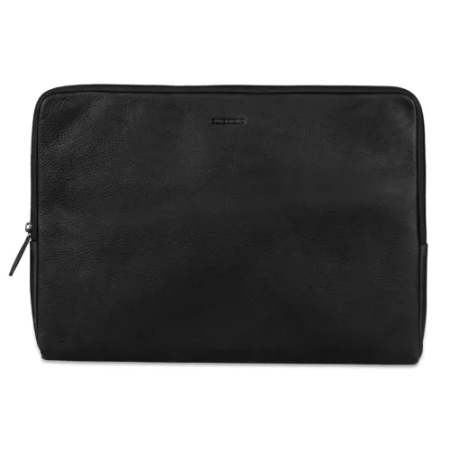  Burkely Josh Vintage čierna kožená taška na notebook 15,6"