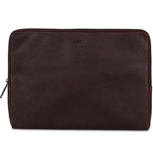  Burkely Josh Vintage čierna kožená taška na notebook 15,6"