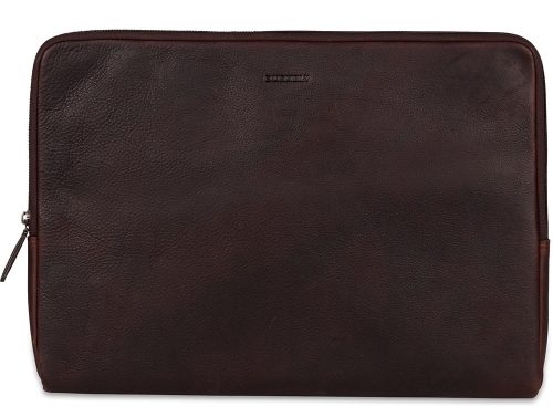  Burkely Josh Vintage čierna kožená taška na notebook 15,6"