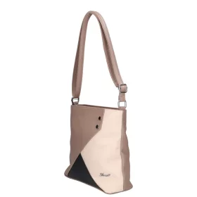    Karen Oliwia čierno-grafitová dámska vláknitá kožená kabelka, taška cez rameno