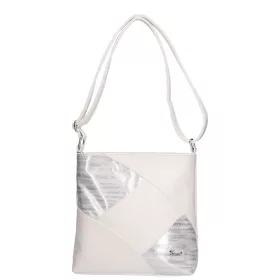    Karen Oliwia čierno-grafitová dámska vláknitá kožená kabelka, taška cez rameno