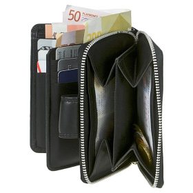  Dámska kožená peňaženka na zips Greenburry