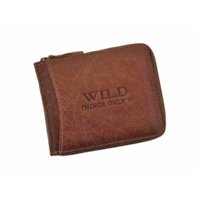    Wild Things Only 5267 čierna pánska kožená peňaženka 10 x 12 x 2,5 cm