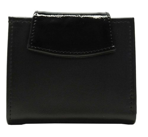  Ága Hengl Andi čierna dámska malá kožená peňaženka 11 × 9 cm