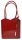  Ága Hengl Bamboo červená dámska kožená taška cez rameno, ruksak 27 x 28 cm