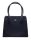  Ága Hengl Boglárka modrá dámska kožená taška cez rameno 28 x 22 cm.