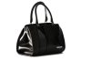  Ága Hengl Csikorka čierny lak dámska kožená taška cez rameno 30,5 x 21 cm.