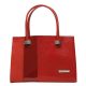  Ága Hengl Csikorka červená dámska kožená taška cez rameno 30,5 x 21 cm.