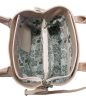  Ága Hengl Hajnalka dámska béžová kožená kabelka cez rameno 28 x 20 cm.